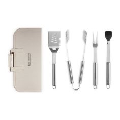 Le Creuset Set de Utensílios BBQ em Aço Inoxidável com Bolsa de Transporte