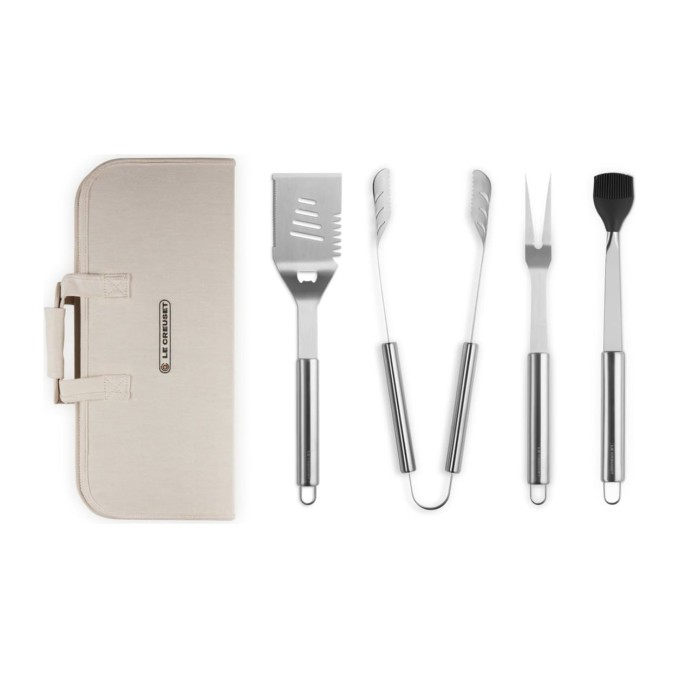 Le Creuset Stainless Steel BBQ Utensil Set with Carry Bag | Le Creuset | Mimocook