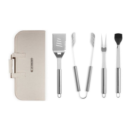 Le Creuset Set de Utensilios BBQ de Acero Inoxidable con Bolsa de Transporte | Le Creuset | Mimocook