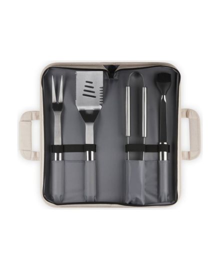 Le Creuset Set de Utensílios BBQ em Aço Inoxidável com Bolsa de Transporte | Le Creuset | Mimocook