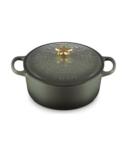Le Creuset Cocotte de Ferro Fundido com Pega Estrela e Relevos de Natal 24 cm | Le Creuset | Mimocook
