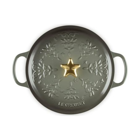 Le Creuset Cocotte de Ferro Fundido com Pega Estrela e Relevos de Natal 24 cm | Le Creuset | Mimocook
