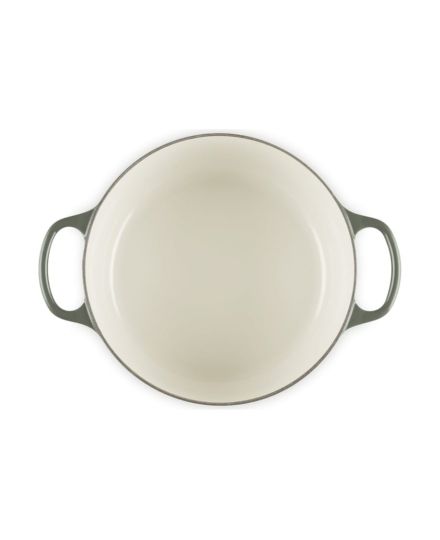 Le Creuset Runder Gusseisen-Bräter mit Sternknauf und Weihnachtsbaum-Relief 24 cm | Le Creuset | Mimocook