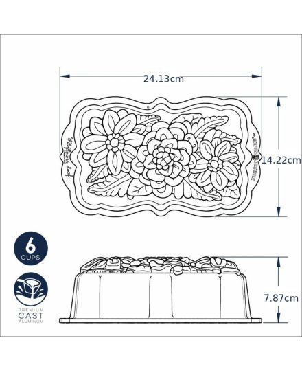 Nordic Ware Wildflower Loaf Pan | Nordic Ware | Mimocook