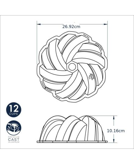 Nordic Ware Molde 75th Anniversary Braided Bundt | Nordic Ware | Mimocook