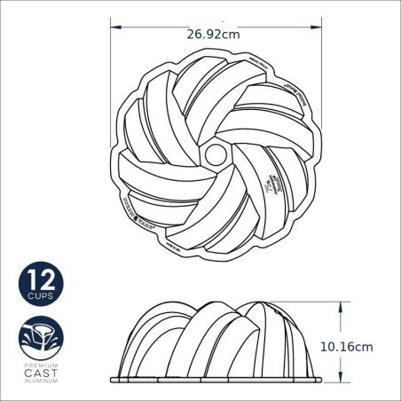 Nordic Ware Molde 75th Anniversary Braided Bundt | Nordic Ware | Mimocook