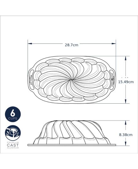 Nordic Ware Pirouette Loaf Pan | Nordic Ware | Mimocook