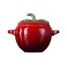 Le Creuset Mini Cocotte Fresa de Cerámica de Gres Cereza 0,57 L