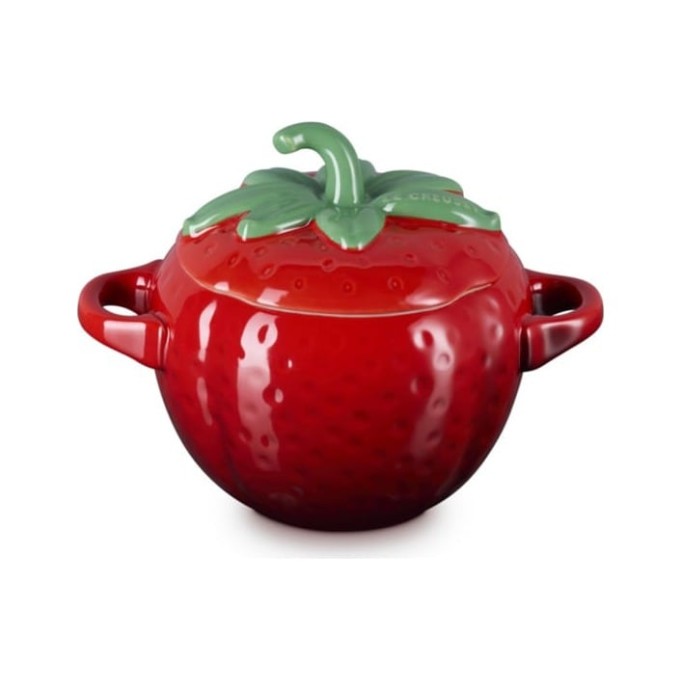 Le Creuset Mini Cocotte Fraise en Grès Cerise 0,57 L | Le Creuset | Mimocook
