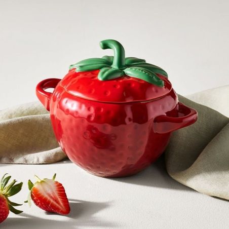 Le Creuset Mini Cocotte Fresa de Cerámica de Gres Cereza 0,57 L | Le Creuset | Mimocook