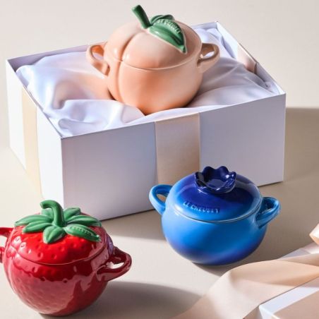 Le Creuset Peach Stoneware Mini Cocotte 0.58 L | Le Creuset | Mimocook