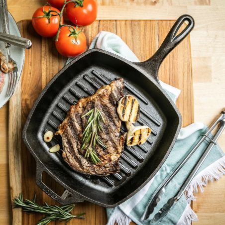 Lodge Grill Cuadrado de Hierro Fundido 27cm | Lodge | Mimocook