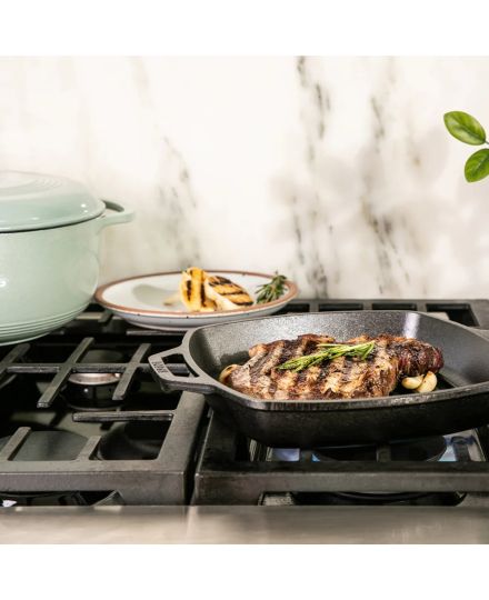 Lodge Grill Cuadrado de Hierro Fundido 27cm | Lodge | Mimocook