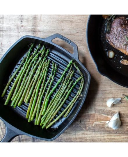 Lodge Quadratische Grillpfanne aus Gusseisen 27cm | Lodge | Mimocook