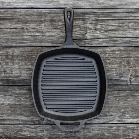 Lodge Square Cast Iron Grill Pan 27cm | Lodge | Mimocook