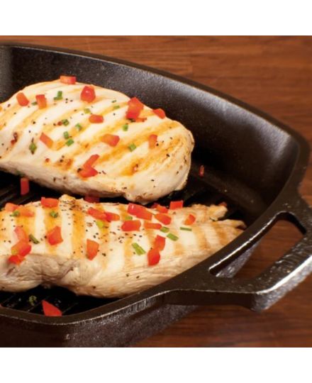 Lodge Quadratische Grillpfanne aus Gusseisen 27cm | Lodge | Mimocook