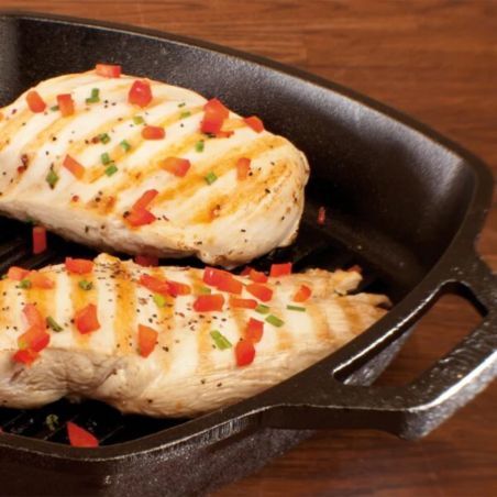 Lodge Grill carré en fonte 27 cm | Lodge | Mimocook