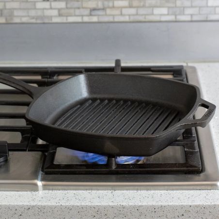 Lodge Grill Cuadrado de Hierro Fundido 27cm | Lodge | Mimocook