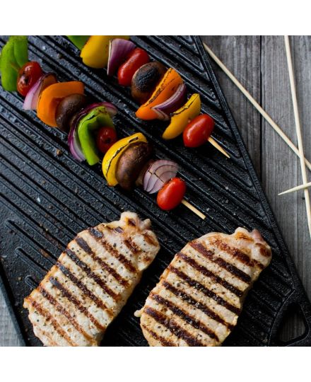 Lodge Wende-Grillplatte aus Gusseisen 42 × 24 cm | Lodge | Mimocook