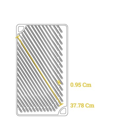 Lodge Grill/Plancha Reversible de Hierro Fundido 42× 24cm | Lodge | Mimocook