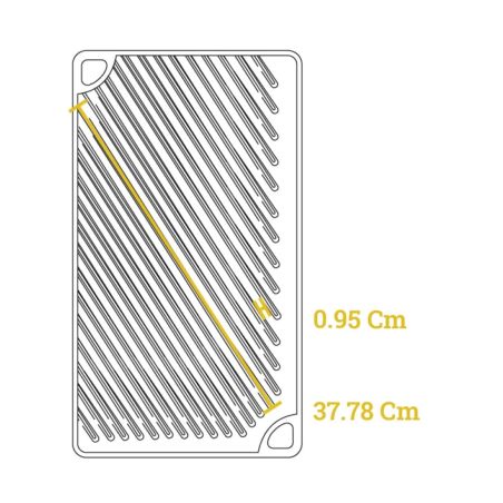 Lodge Grill/Plancha Réversible en Fonte 42 × 24cm | Lodge | Mimocook
