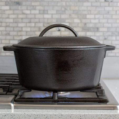 Lodge Cocotte en Fonte avec Couvercle 28cm | Lodge | Mimocook