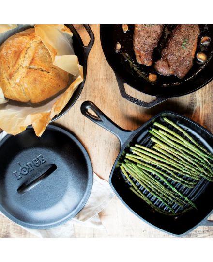 Lodge Cacerola de Hierro Fundido con Tapa 28cm | Lodge | Mimocook