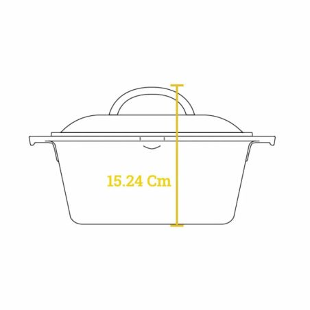 Lodge Cacerola de Hierro Fundido con Tapa 28cm | Lodge | Mimocook