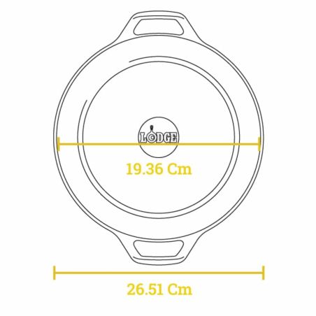 Lodge Cacerola de Hierro Fundido con Tapa 28cm | Lodge | Mimocook