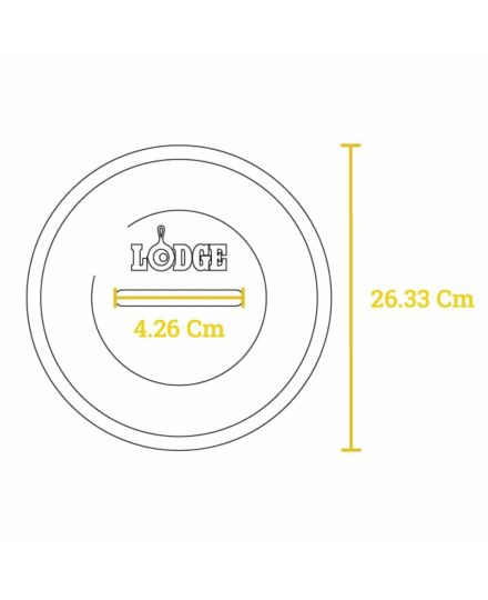 Lodge Cacerola de Hierro Fundido con Tapa 28cm | Lodge | Mimocook
