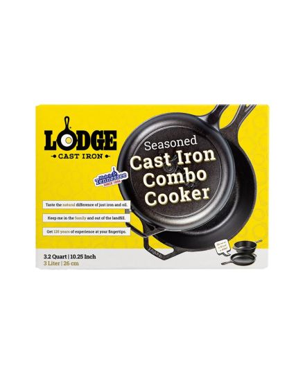 Lodge Combo Cooker de Hierro Fundido 26 cm | Lodge | Mimocook