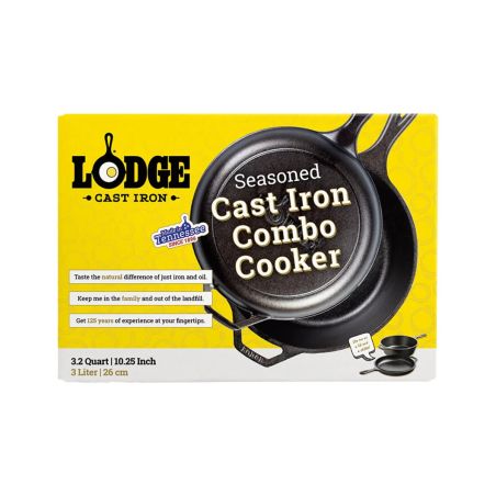 Lodge Combo Cooker en Fonte 26 cm | Lodge | Mimocook