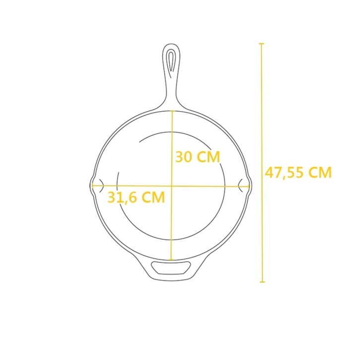 Lodge Sartén Chef Collection de Hierro Fundido 30 cm | Lodge | Mimocook