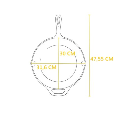 Lodge Chef Collection Cast Iron Skillet 30 cm | Lodge | Mimocook