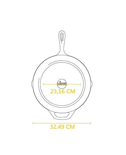 Lodge Chef Collection Cast Iron Skillet 30 cm | Lodge | Mimocook