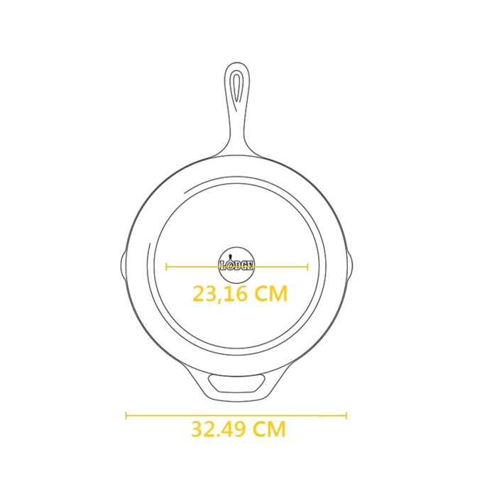 Lodge Poêle Chef Collection en Fonte 30 cm | Lodge | Mimocook