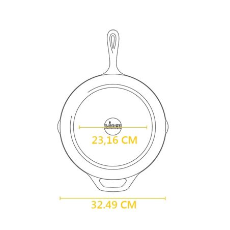 Lodge Chef Collection Cast Iron Skillet 30 cm | Lodge | Mimocook