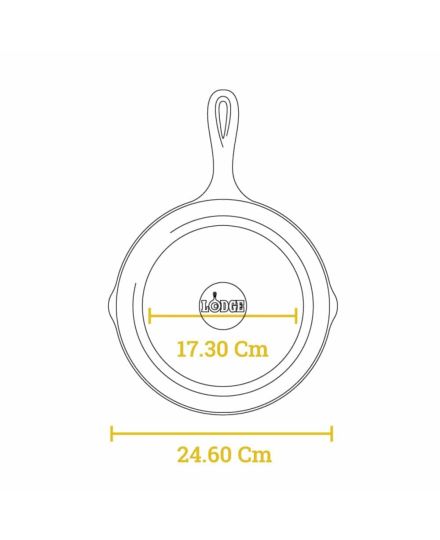 Lodge Poêle en Fonte 23 cm | Lodge | Mimocook