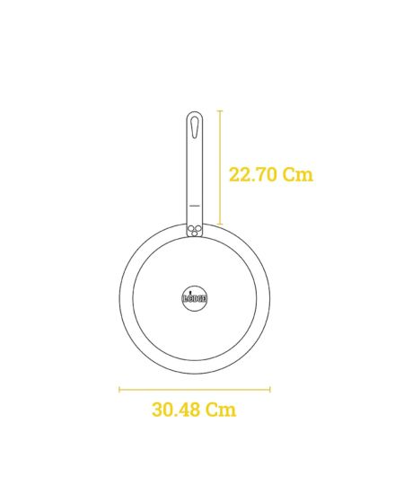 Frigideira aço carbono temperado 30cm da Lodge | Lodge | Mimocook