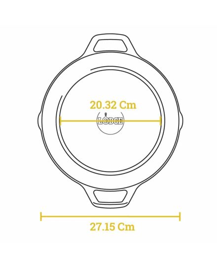 Lodge Cacerola Baja con Dos Asas de Hierro Fundido 26 cm | Lodge | Mimocook