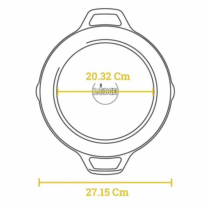 Lodge Cast Iron Dual Handle Pan 26cm | Lodge | Mimocook
