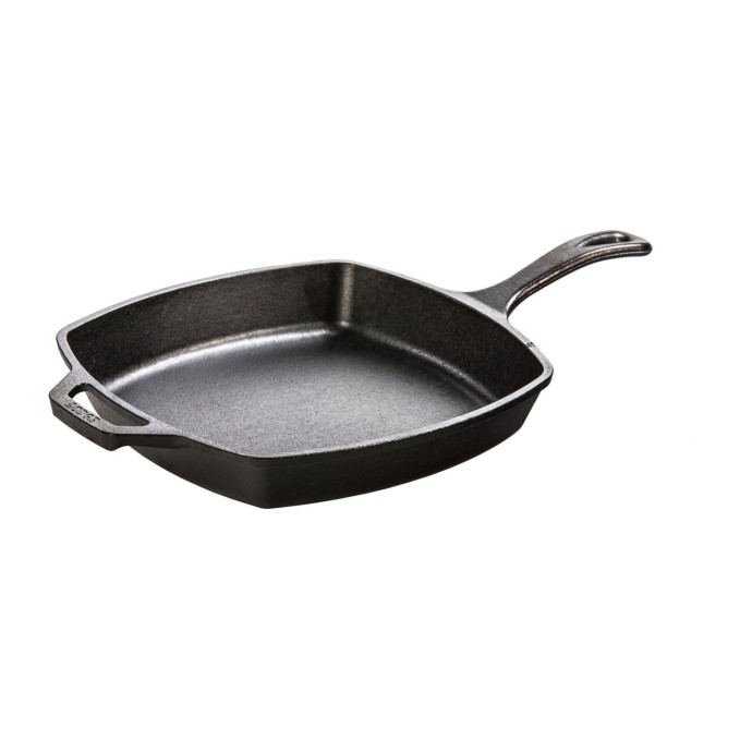 Lodge Poêle Carrée Lisse en Fonte 27 cm | Lodge | Mimocook