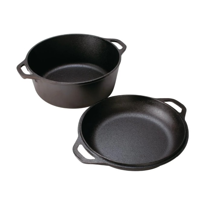Lodge Cast Iron Double Dutch Oven 26cm | Lodge | Mimocook