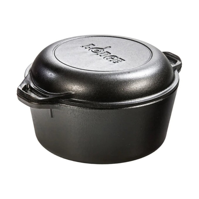 Lodge Cast Iron Double Dutch Oven 26cm | Lodge | Mimocook