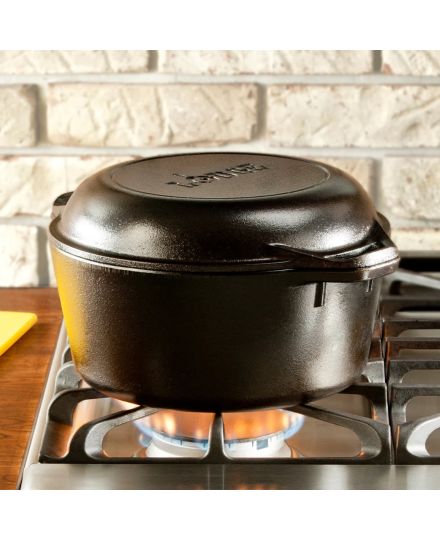 Lodge Double Dutch Oven aus Gusseisen 26cm | Lodge | Mimocook