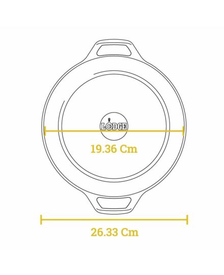 Cocotte Combo Cooker Lodge 26cm | Lodge | Mimocook