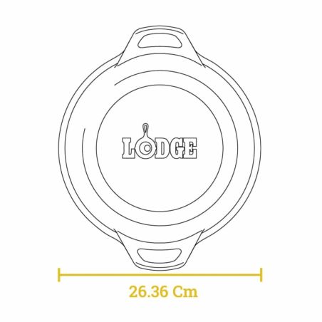 Lodge Double Dutch Oven aus Gusseisen 26cm | Lodge | Mimocook