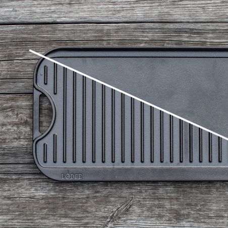Lodge Pro-Grid Grill/Plancha Reversible de Hierro Fundido 51 × 27 cm | Lodge | Mimocook