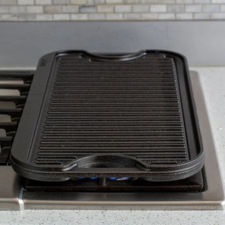 Lodge Pro-Grid Grill/Plancha Reversible de Hierro Fundido 51 × 27 cm | Lodge | Mimocook
