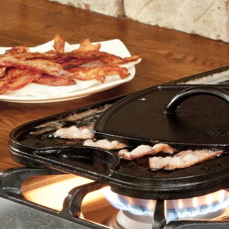Lodge Pro-Grid Grill/Plancha Réversible en Fonte 51 × 27 cm | Lodge | Mimocook